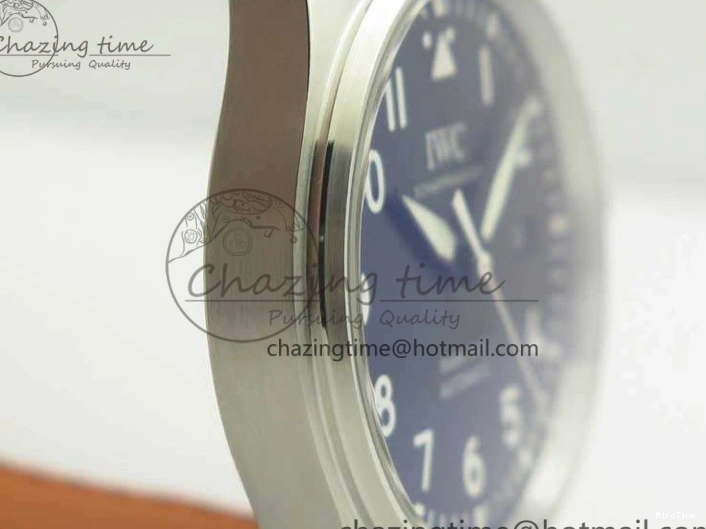 MIROTIME 0309 SoftTouch Mark XVIII Le Petit Prince IW327001 SS MKS 1:1 Best Edition Black Dial On Leather Strap MIYOTA9015 V 7216